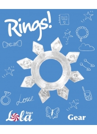 Прозрачное эрекционное кольцо Rings Gear - Lola Games - в Новомосковске купить с доставкой