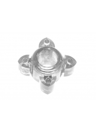 Прозрачное эрекционное кольцо Rings Screw - Lola Games - в Новомосковске купить с доставкой
