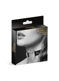 Чёрный чокер с кольцом в форме сердца - Bijoux Pour Toi - купить с доставкой в Новомосковске