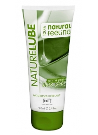 Лубрикант на водной основе NatureLube с алоэ вера - 100 мл. - HOT - купить с доставкой в Новомосковске