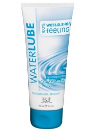 Лубрикант на основе чистой родниковой воды WaterLube - 100 мл. - HOT - купить с доставкой в Новомосковске