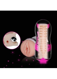 Мастурбатор-вагина Sex In A Can Vibra Vagina Tunnel - Lovetoy - в Новомосковске купить с доставкой