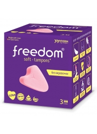 Женские гигиенические тампоны без веревочки FREEDOM mini - 3 шт. - Freedom - купить с доставкой в Новомосковске