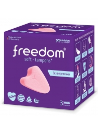Женские гигиенические тампоны без веревочки FREEDOM normal - 3 шт. - Freedom - купить с доставкой в Новомосковске