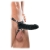 Чёрный полый страпон 7  Silicone Hollow Strap-On - 18 см. - Pipedream - купить с доставкой в Новомосковске