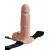 Телесный перезаряжаемый вибрострапон 7  Hollow Rechargeable Strap-on with Balls - 20,3 см. - Pipedream - купить с доставкой в Новомосковске