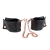 Черные мягкие наручники Entice French Cuffs с цепью - California Exotic Novelties - купить с доставкой в Новомосковске