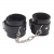 Черные оковы на ноги Obey Me Leather Ankle Cuffs - Chisa - купить с доставкой в Новомосковске