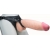Телесный реалистичный фаллоимитатор на черных трусиках Real Big Strap-On - 34,5 см. - LOVETOY (А-Полимер) - купить с доставкой в Новомосковске