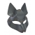 Серая маска Wolf с клепками - Sitabella - купить с доставкой в Новомосковске