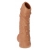 Телесная насадка с пупырышками и открытой головкой Nude Sleeve L - 14 см. - KOKOS - в Новомосковске купить с доставкой