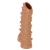Телесная насадка с шипами и открытой головкой Nude Sleeve S - 10 см. - KOKOS - в Новомосковске купить с доставкой