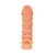 Телесная закрытая насадка с пупырышками Cock Sleeve Size M - 15,6 см. - KOKOS - в Новомосковске купить с доставкой
