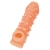 Телесная закрытая насадка с пупырышками Cock Sleeve Size L - 17,6 см. - KOKOS - в Новомосковске купить с доставкой