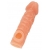 Телесная закрытая насадка с шершавой головкой Cock Sleeve Size L - 17,6 см. - KOKOS - в Новомосковске купить с доставкой