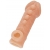 Телесная закрытая насадка с шишечками Cock Sleeve Size M - 15,6 см. - KOKOS - в Новомосковске купить с доставкой