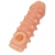 Телесная закрытая насадка с шариками Cock Sleeve Size S - 13,8 см. - KOKOS - в Новомосковске купить с доставкой