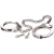 Металлические наручники Metal Leg Cuffs - Pipedream - купить с доставкой в Новомосковске