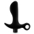 Черный анальный вибратор Silicone Vibrating Prostate Massager 01 - 10,8 см. - Blush Novelties - в Новомосковске купить с доставкой