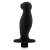 Черный анальный вибромассажёр Silicone Vibrating Prostate Massager 02 - 10,8 см. - Blush Novelties - в Новомосковске купить с доставкой