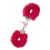 Металлические наручники с красной меховой опушкой METAL HANDCUFF WITH PLUSH RED - Dream Toys - купить с доставкой в Новомосковске