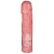 Розовая фаллическая насадка Vac-U-Lock 8  Crystal Jellies Dong - 20,3 см. - Doc Johnson - купить с доставкой в Новомосковске