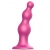 Розовая насадка Strap-On-Me Dildo Plug Beads size S - Strap-on-me - купить с доставкой в Новомосковске