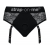Черные трусики для насадок Diva Lingerie Harness - size L - Strap-on-me - купить с доставкой в Новомосковске
