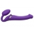 Фиолетовый безремневой вибрострапон Vibrating Bendable Strap-On - size L - Strap-on-me - купить с доставкой в Новомосковске