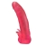 Розовая насадка для страпона с клиторальными лепестками - 18,5 см. - LOVETOY (А-Полимер) - купить с доставкой в Новомосковске
