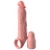 Телесная насадка-удлинитель 2 Inch Silicone X-tension with Strap - 20,3 см. - Pipedream - в Новомосковске купить с доставкой