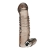 Дымчатая насадка на пенис с вибрацией  Vibrating Penis Enhancing Sleeve Extension - 13,3 см. - BlueLine - в Новомосковске купить с доставкой