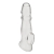 Прозрачная насадка для пениса Girthy Penis Enhancing Sleeve Extension - 17,1 см. - BlueLine - в Новомосковске купить с доставкой