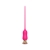 Розовый тонкий стимулятор Nipple Vibrator - 23 см. - I-MOON - купить с доставкой в Новомосковске