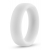 Белое люминесцентное эрекционное кольцо Silicone Glo Cock Ring - Blush Novelties - в Новомосковске купить с доставкой