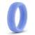 Голубое люминесцентное кольцо Silicone Glo Cock Ring - Blush Novelties - в Новомосковске купить с доставкой
