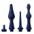 Набор из 3 универсальных насадок для анального душа Universal 3 Piece Silicone Enema Attachment Set - XR Brands - купить с доставкой в Новомосковске
