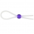 Прозрачное лассо с фиолетовой бусиной SILICONE COCK RING WITH BEAD LAVENDER - NMC - в Новомосковске купить с доставкой