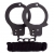 Чёрные наручники из листового металла в комплекте с веревкой BONDX METAL CUFFS LOVE ROPE SET - Dream Toys - купить с доставкой в Новомосковске