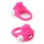 Розовое эрекционное кольцо с щеточкой LIT-UP SILICONE STIMU RING 5 - Dream Toys - в Новомосковске купить с доставкой