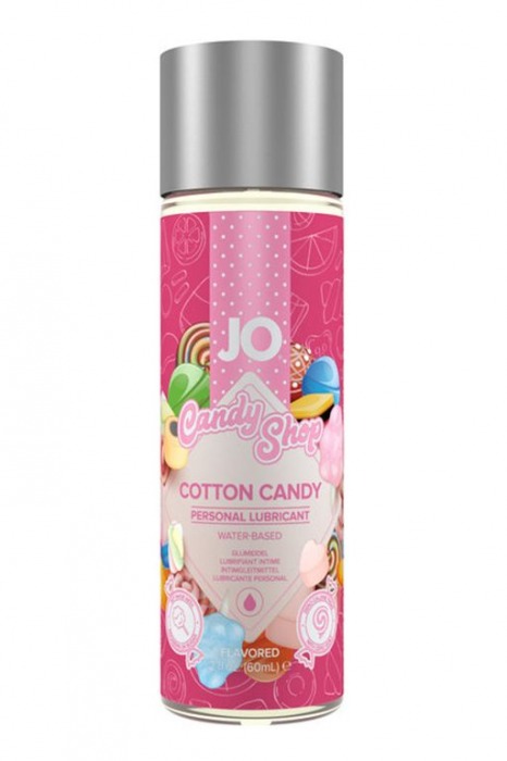 Смазка на водной основе Candy Shop Cotton Candy с ароматом сладкой ваты - 60 мл. - System JO - купить с доставкой в Новомосковске