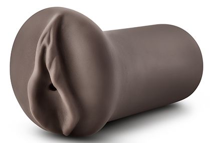 Коричневый мастубратор-вагина Nicole s Kitty - Blush Novelties - в Новомосковске купить с доставкой