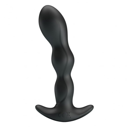 Черный анальный стимулятор простаты с вибрацией Special Anal Massager - 14,5 см. - Baile - в Новомосковске купить с доставкой