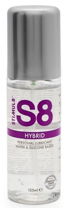 Интимная смазка на водно-силиконовой основе S8 Hybrid - 125 мл. - Stimul8 - купить с доставкой в Новомосковске