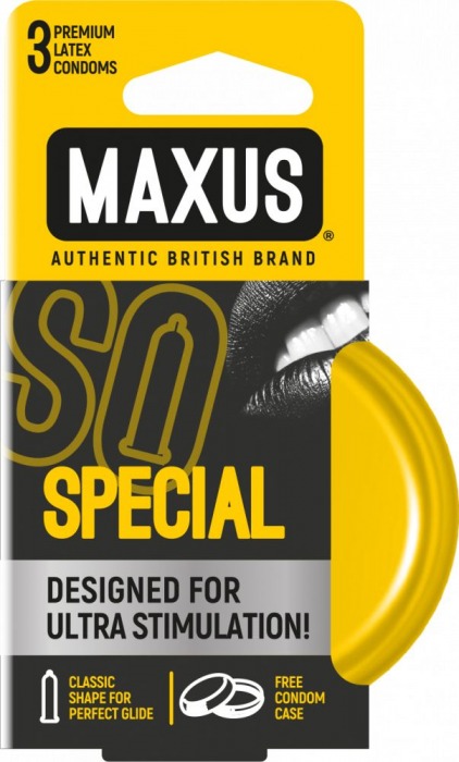 Презервативы с точками и рёбрами в железном кейсе MAXUS Special - 3 шт. - Maxus - купить с доставкой в Новомосковске