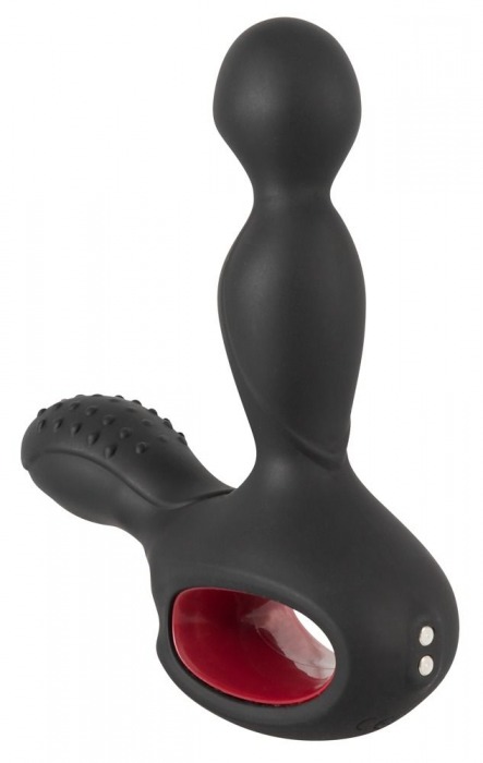 Черный вибромассажер простаты с нагревом и ротацией Prostate Plug - 14,5 см. - Orion - в Новомосковске купить с доставкой