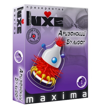 Презерватив LUXE Maxima  Аризонский Бульдог  - 1 шт. - Luxe - купить с доставкой в Новомосковске
