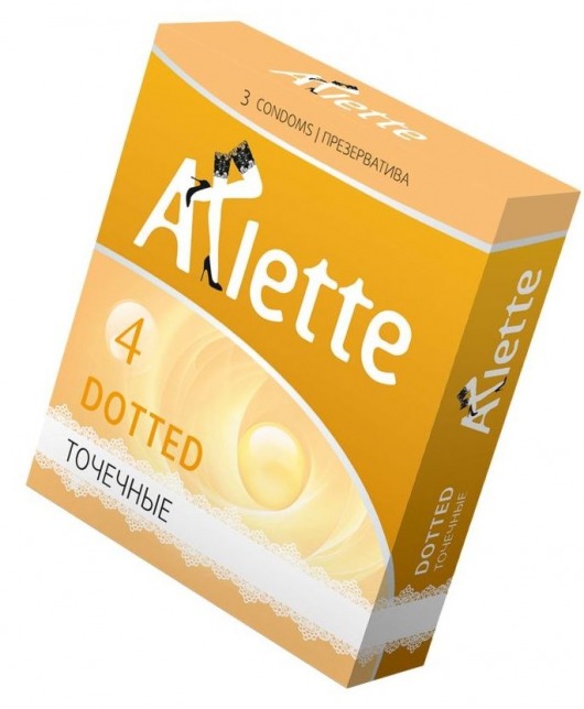 Презервативы Arlette Dotted с точечной текстурой - 3 шт. - Arlette - купить с доставкой в Новомосковске