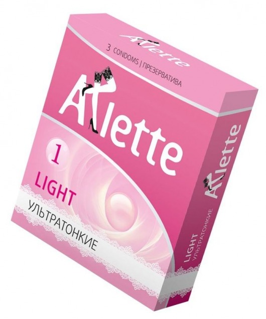 Ультратонкие презервативы Arlette Light - 3 шт. - Arlette - купить с доставкой в Новомосковске