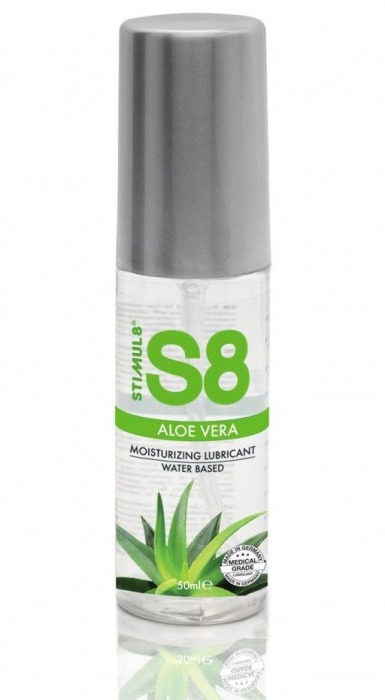 Лубрикант на водной основе S8 Aloe Vera Lube с алоэ вера - 50 мл. - Stimul8 - купить с доставкой в Новомосковске